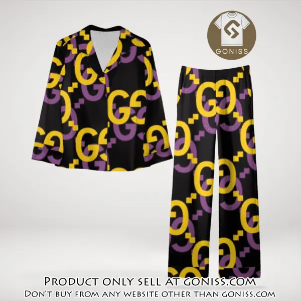 Trending luxury gc satin pajama set pjs1058 gn1219312